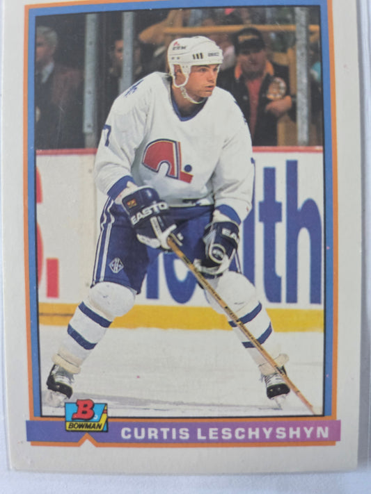 Curtis Leschyshyn Bowman #142 [Quebec Nordiques]