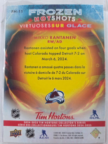 Mikko Rantanen Upper Deck Frozen Hot Shots [Colorado Avalanche]