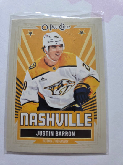 Justin Barron O-Pee-Chee Hockey #93 [Nashville Predators]