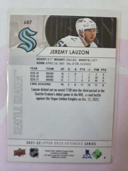 Jeremy Lauzon Upper Deck Extended Series #687 [Seattle Kraken]
