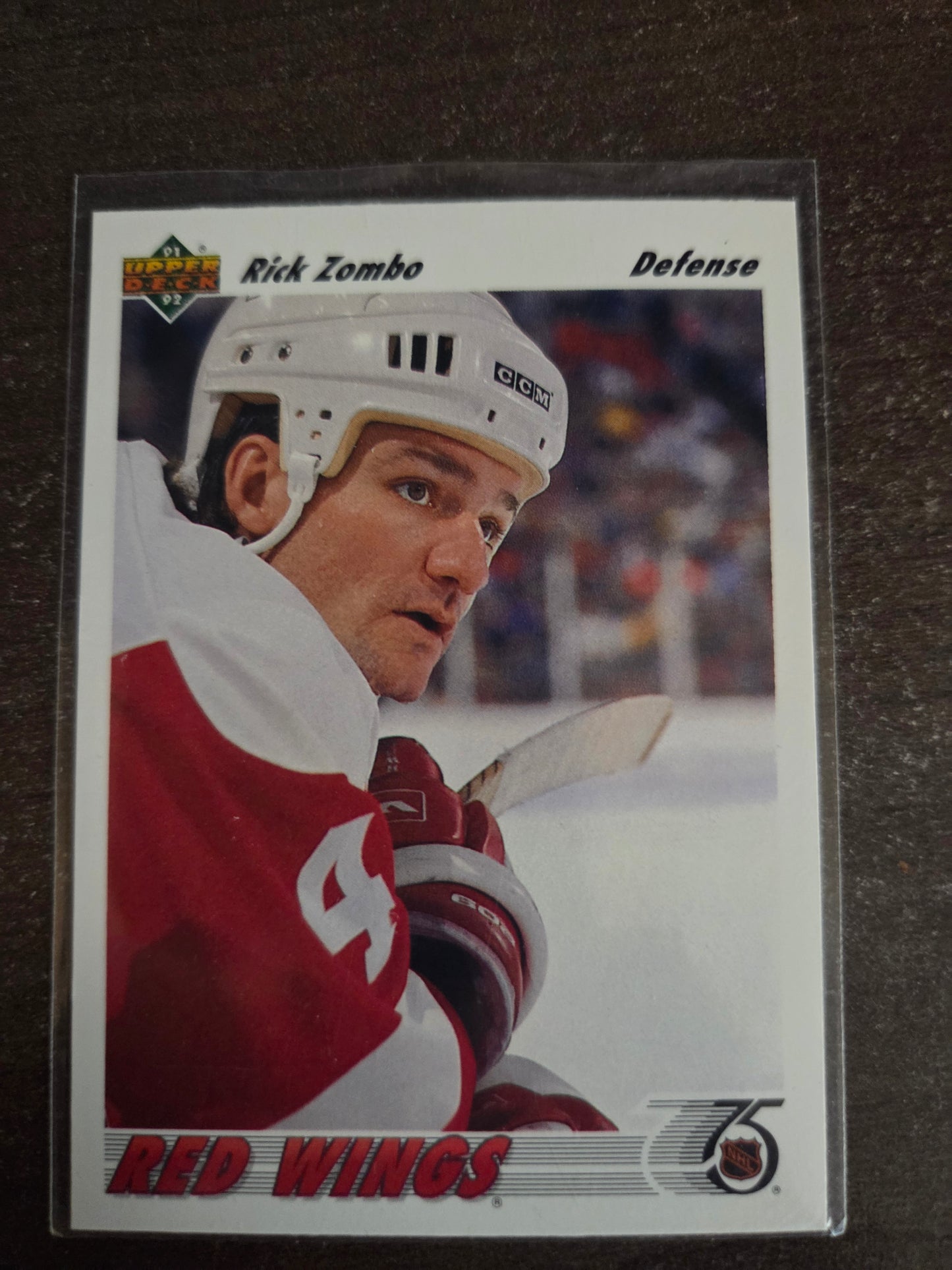 Rick Zombo 91/92 Upper Deck #395 [Detroit Red Wings]