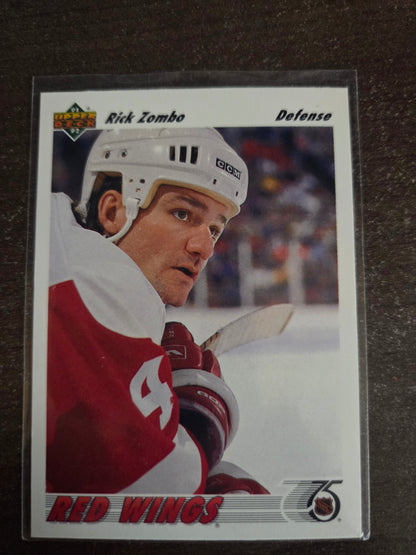 Rick Zombo 91/92 Upper Deck #395 [Detroit Red Wings]