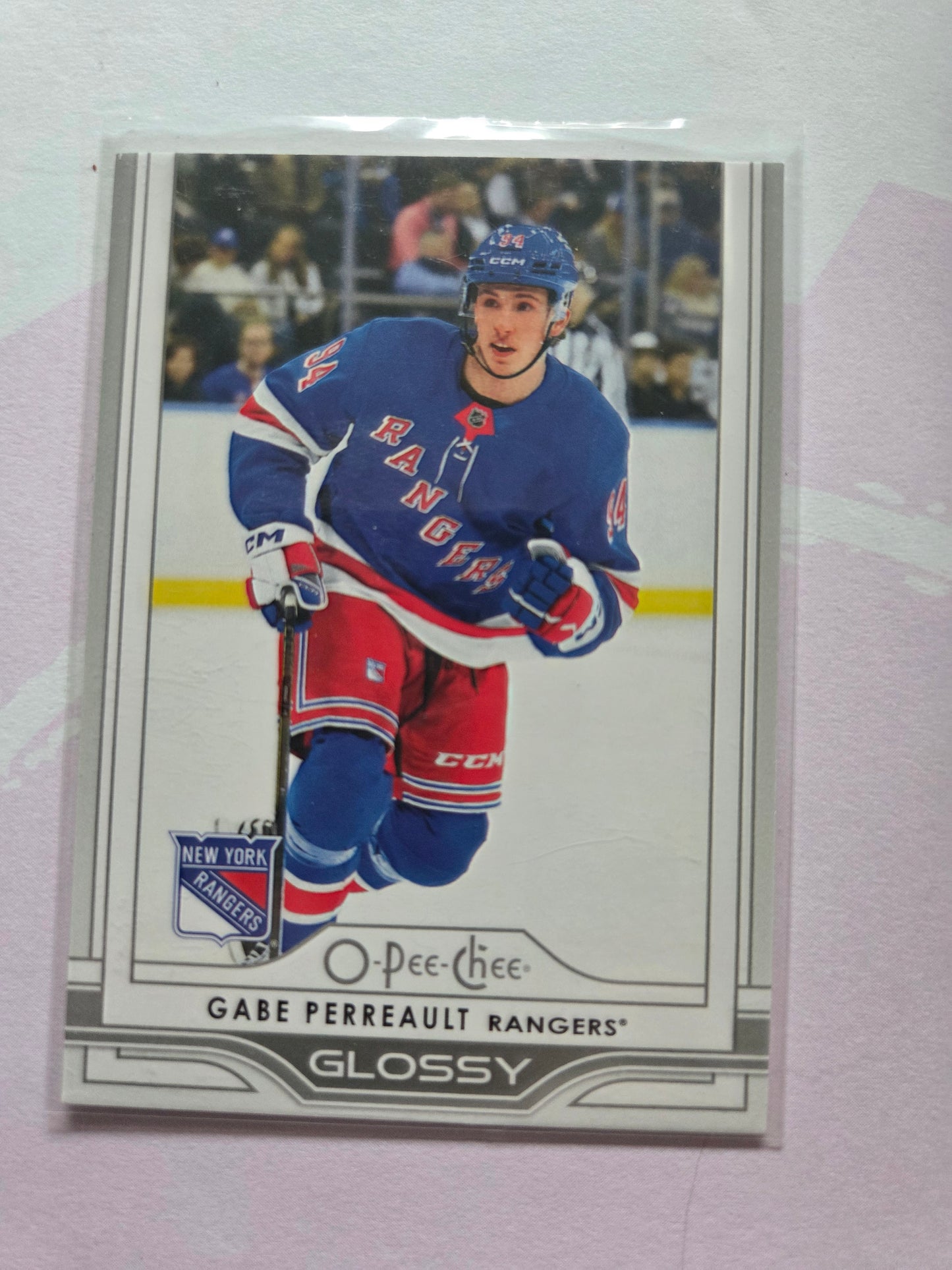 Gabe Perreault Upper Deck O-Pee-Chee Series 1 Glossy [New York Rangers]
