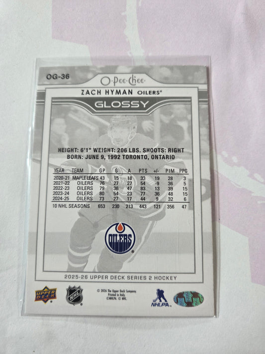 Zach Hyman Upper Deck Series 2 [Edmonton Oilers]