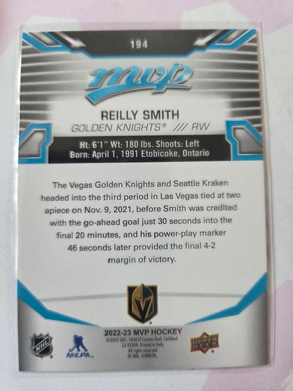 Reilly Smith Upper Deck Blue MVP Hockey #194 [Las Vegas Golden Knights]