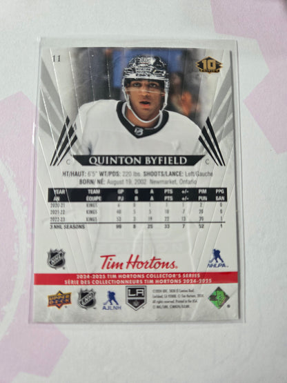 Quinton Byfield Upper Deck 10th Edition #11 [Los Angeles Kings]