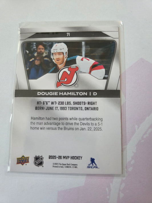Dougie Hamilton Upper Deck MVP Hockey #71 [New Jersey Devils]