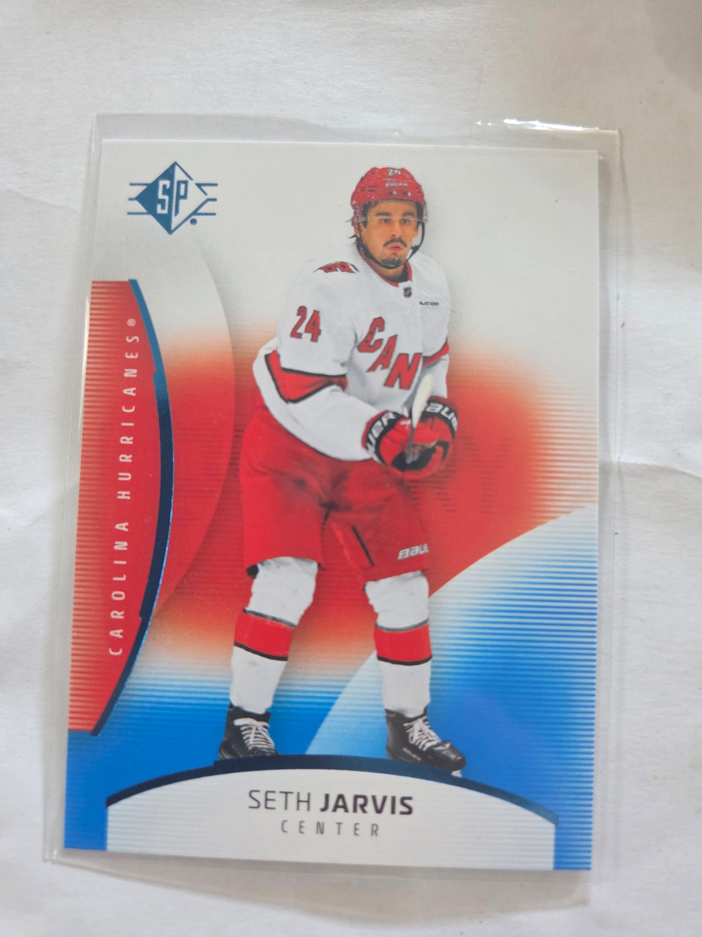 Seth Jarvis Blue SP Hockey #100 [Carolina Hurricanes]