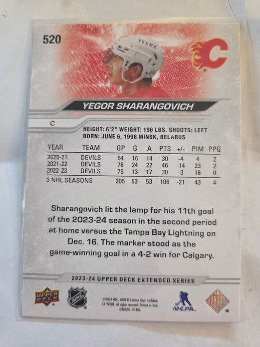 Yegor Sharangovich Upper Deck Extended Series #520 [Calgary Flames]