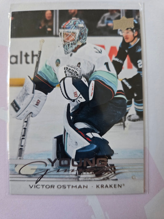 Victor Ostman Upper Deck Series 1 Young Gunns #245 [Seattle Kraken]