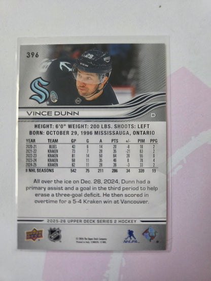 Vince Dunn Upper Deck Series 2 #396 [Seattle Kraken]
