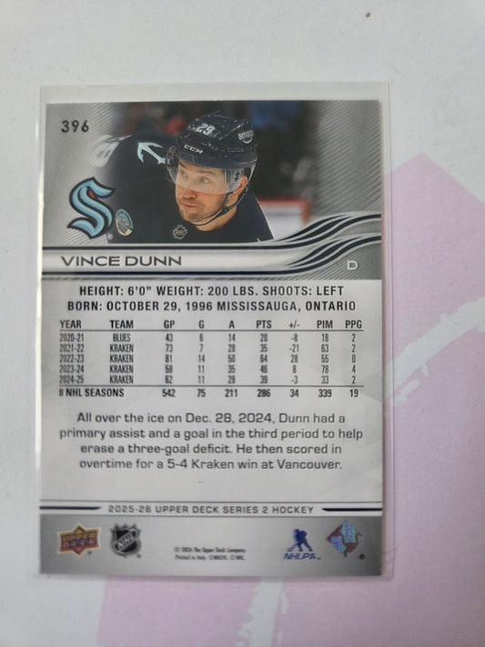 Vince Dunn Upper Deck Series 2 #396 [Seattle Kraken]