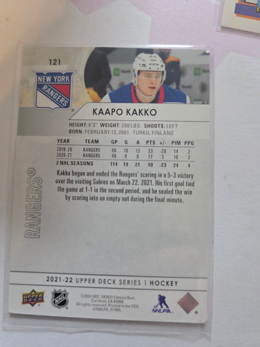 Kappo Kakko Upper Deck Series 1 #121 [New York Rangers]