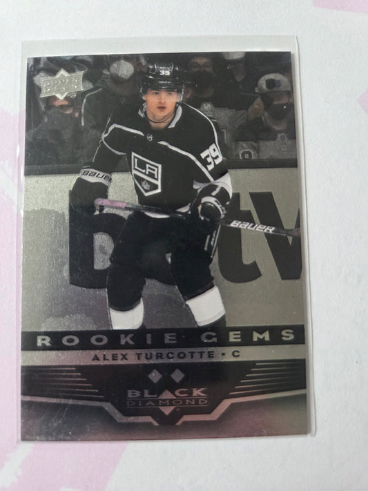 Alex Turcotte Black Diamond Upper Deck Extended Series Rookie Gems [Los Angeles Kings]