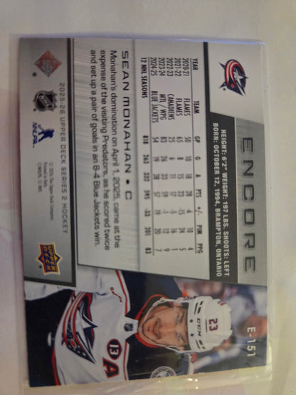Sean Monahan Upper Deck Series 2 Encore [Columbus Blue Jackets]