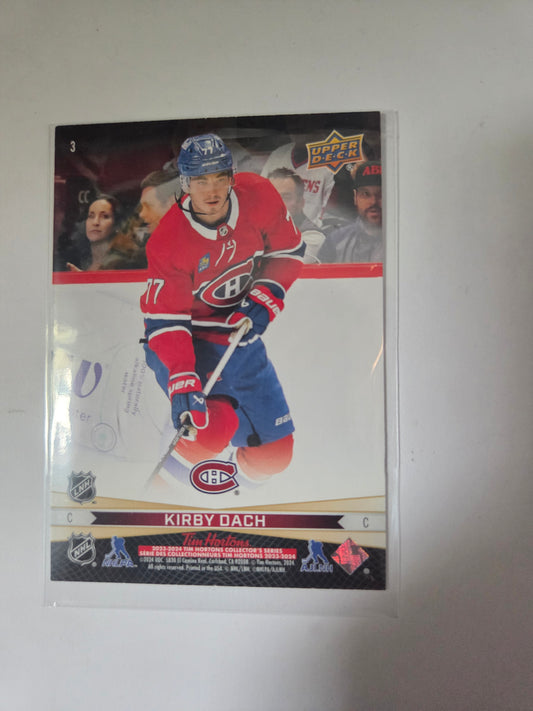 Cole Caufield/Kirby Dach Upper Deck Tim Hortons #3 [Montreal Canadians]