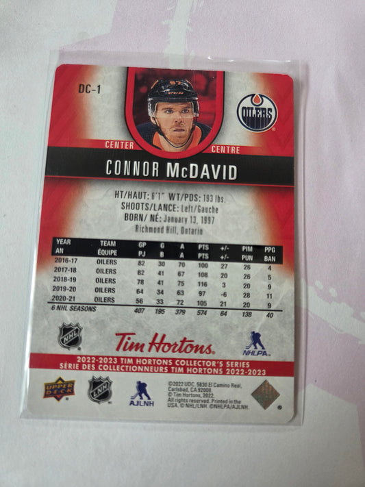 Connor McDavid Tim Hortons Upper Deck [Edmonton Oilers]