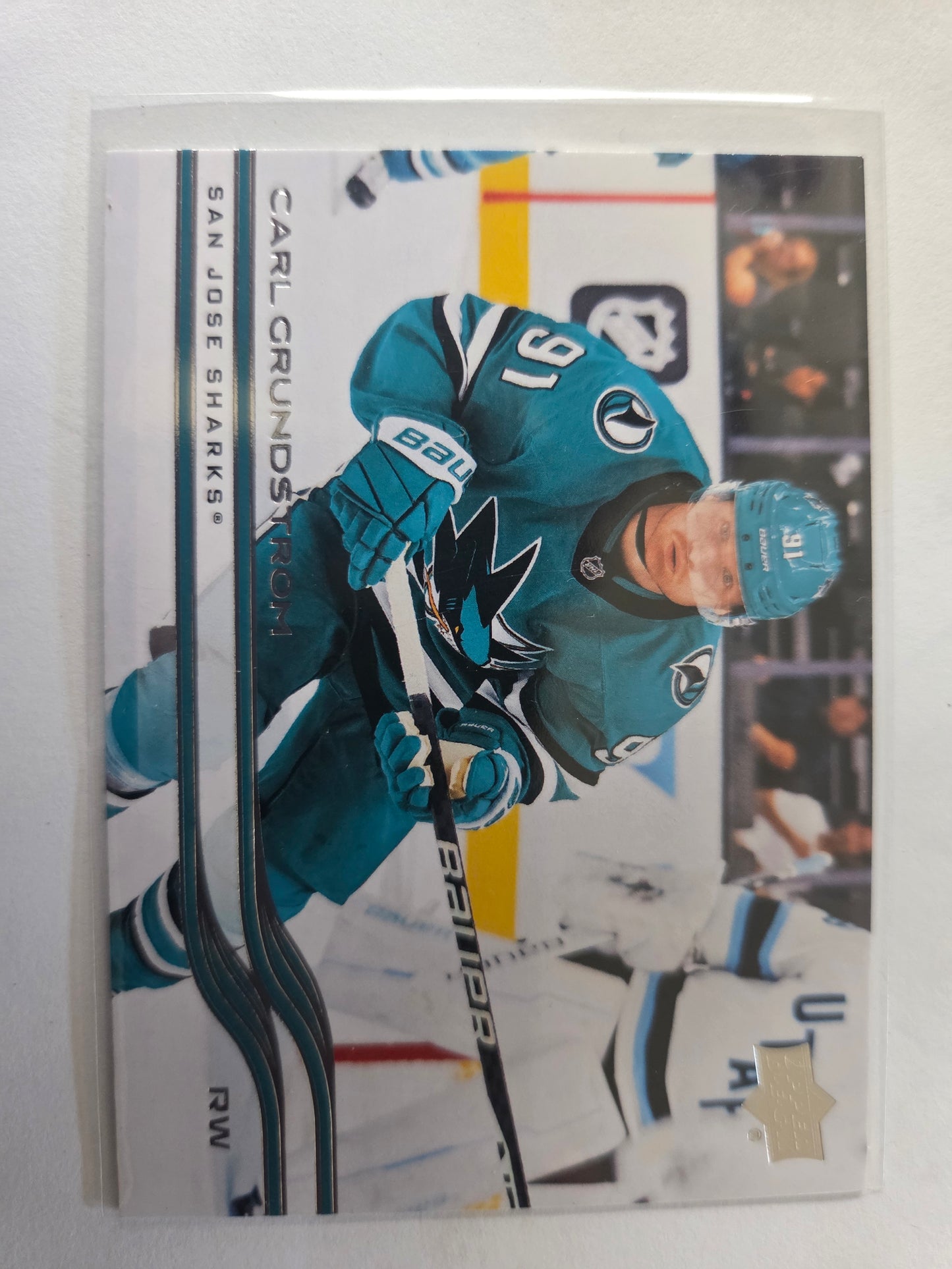 Carl Grundstrom Upper Deck Series 2 #394 [San Jose Sharks]