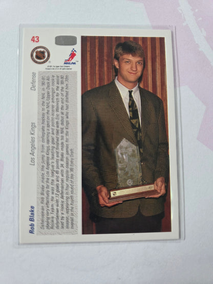 Rob Blake 91/92 Upper Deck All Rookie Team #43 [Los Angeles Kings]