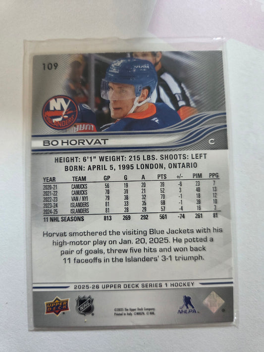 Bo Horvat Upper Deck Series 1 [New York Islanders]