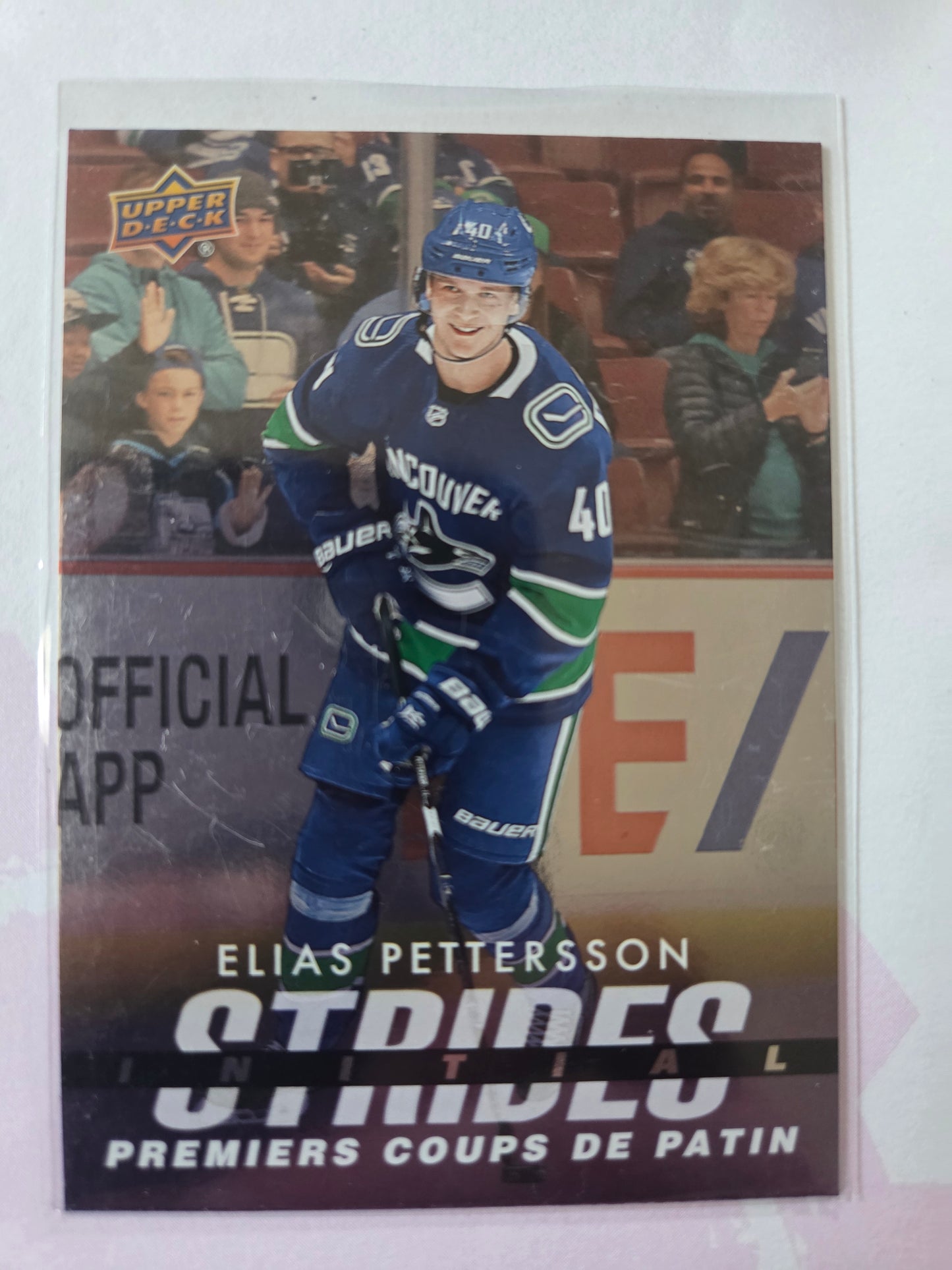 Elias Pettersson Upper Deck Initail Strides [Vancouver Canucks]