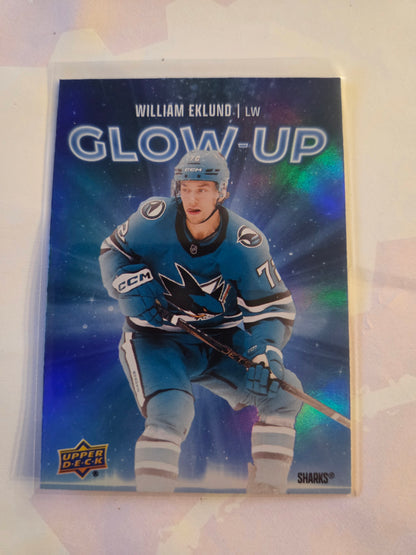 William Eklund Upper Deck Series 2 Glow Up [San Jose Sharks]
