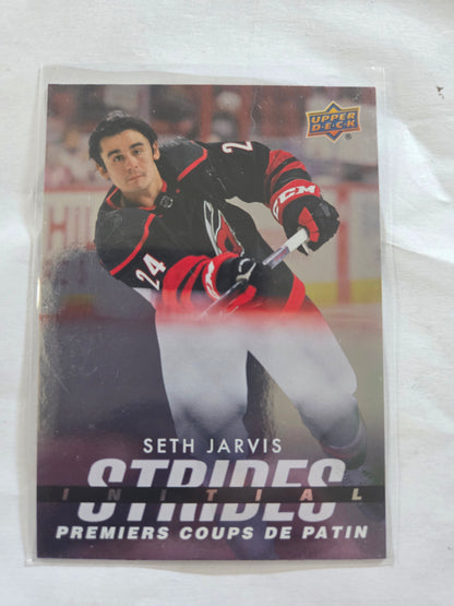 Seth Jarvis Upper Deck Initail Strides [Carolina Hurricanes]