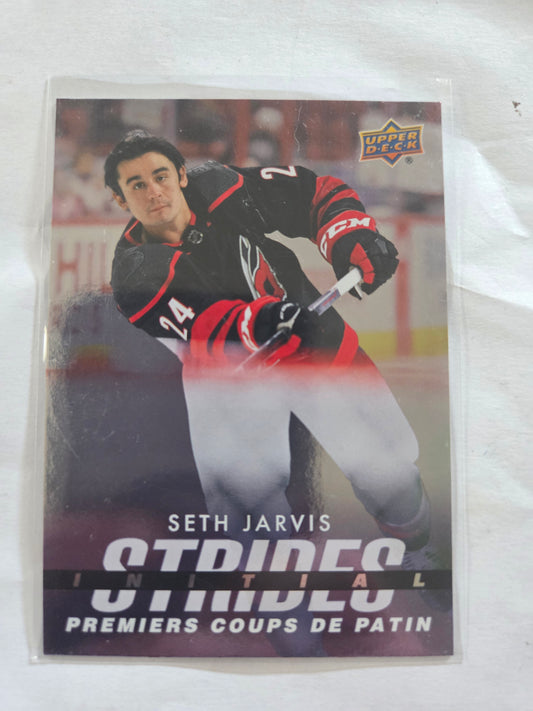 Seth Jarvis Upper Deck Initail Strides [Carolina Hurricanes]