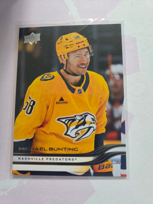 Michael Bunting Upper Deck Series 2 #348 [Nashville Predators]