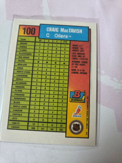 Craig MacTavish Bowman #100 [Edmonton Oilers]