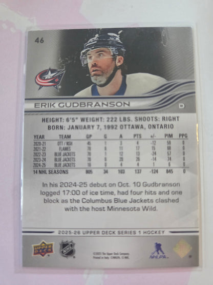 Erik Gudbranson Upper Deck Series 1 #46 [Columbus Blue Jackets]