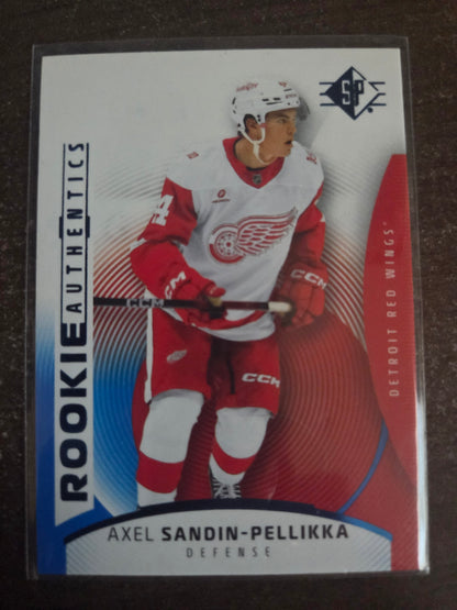 Axel Sandin-Pellikka Blue SP Hockey Rookie Authentics #134 [Detroit Red Wings]