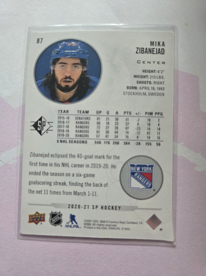 Mika Zibanejad SP Hockey #87 [New York Rangers]