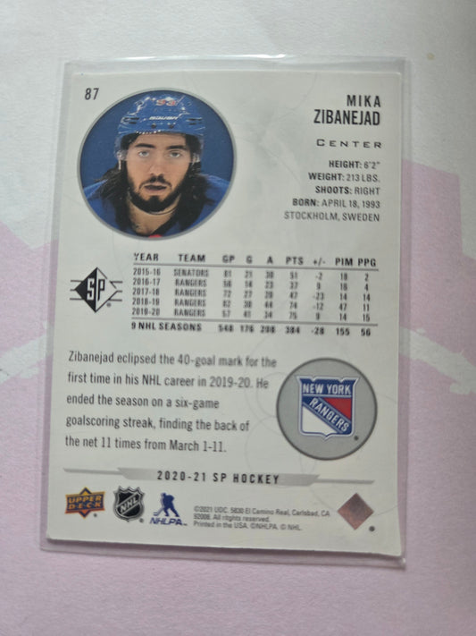 Mika Zibanejad SP Hockey #87 [New York Rangers]