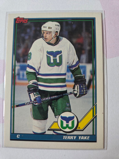 Terry Yake NHL Topps #169 [Hartford Whalers]