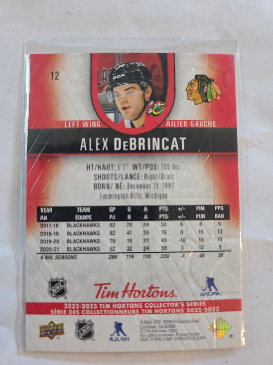 Alex DeBrincat Tim Hortons Upper Deck #12 [Chicago Blackhawks]