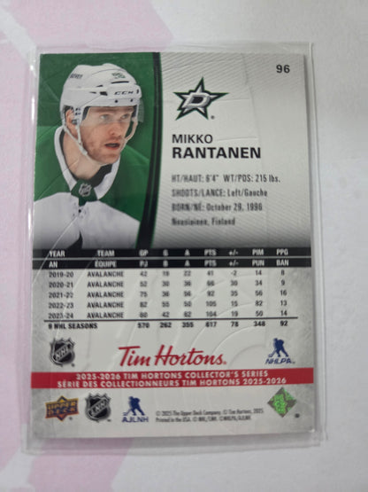 Mikko Rantanen Upper Deck Tim Hortons #96 [Dallas Stars]