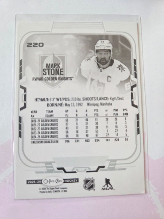 Mark Stone O-Pee-Chee Hockey #220 [Las Vegas Golden Knights]