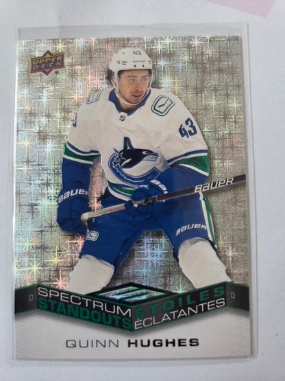 Quinn Hughes Upper Deck Spectrum Standouts [Vancouver Canucks]