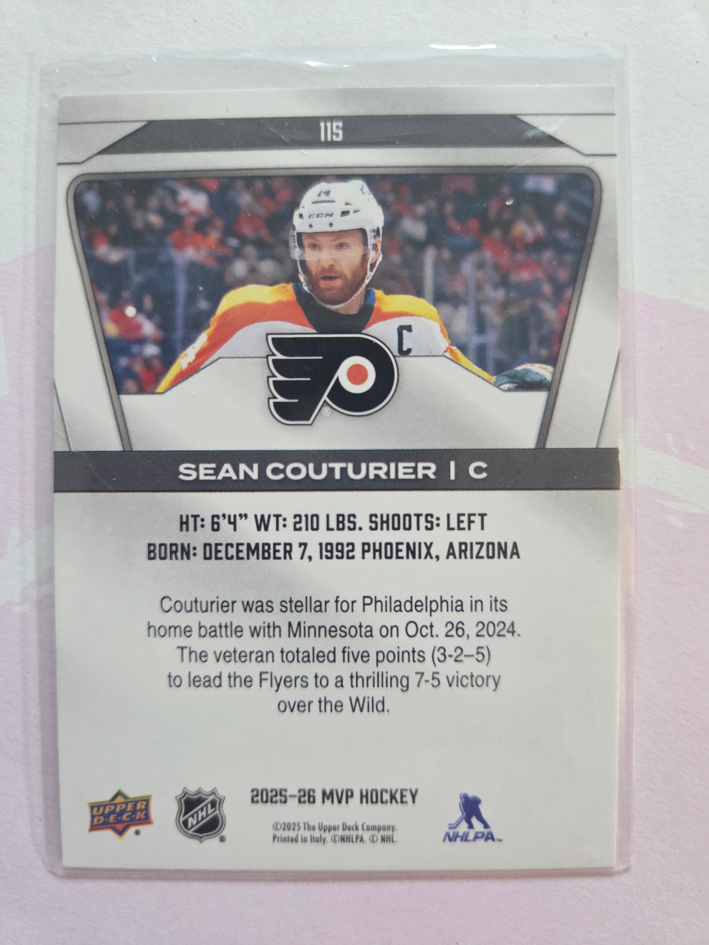 Sean Couturier Upper Deck MVP Hockey #115 [Philadelphia Flyers]