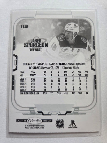 Jared Spurgeon O-Pee-Chee Hockey #113 [Minnesota Wild]