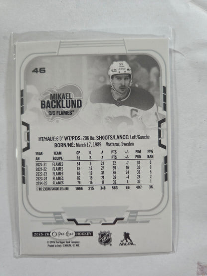 Mikael Backlund O-Pee-Chee Hockey #46 [Calgary Flames]