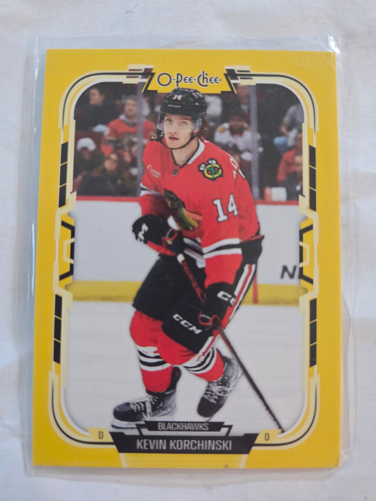 Kevin Korchinski Yellow O-Pee-Chee Hockey #316 [Chicago Blackhawks]