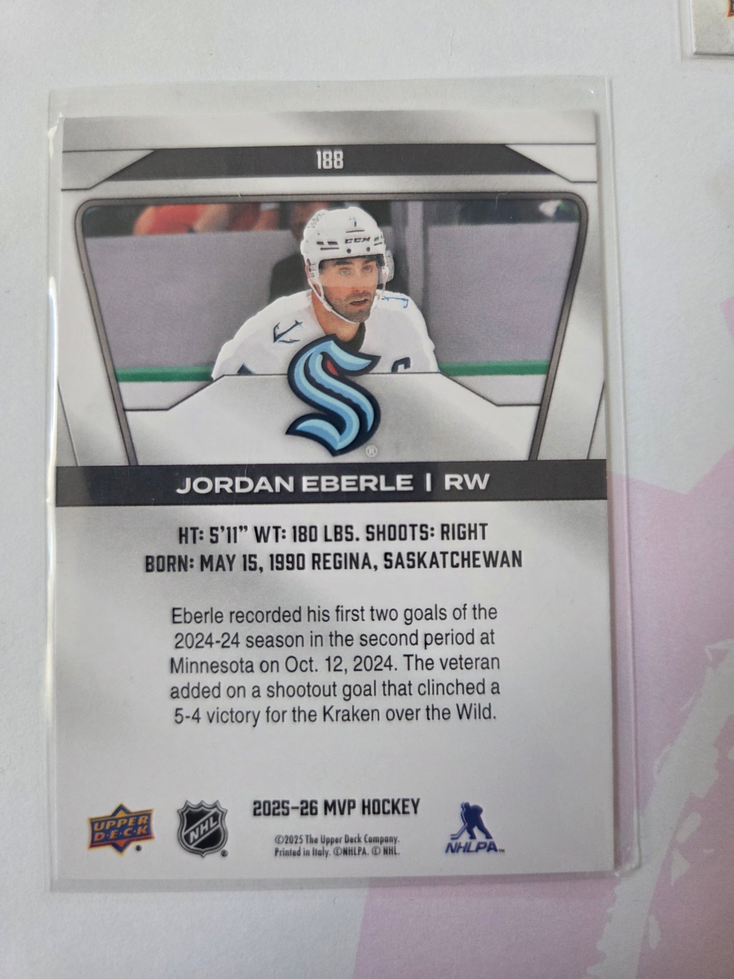 Jordan Eberle Upper Deck MVP Hockey #188 [Seattle Kraken]