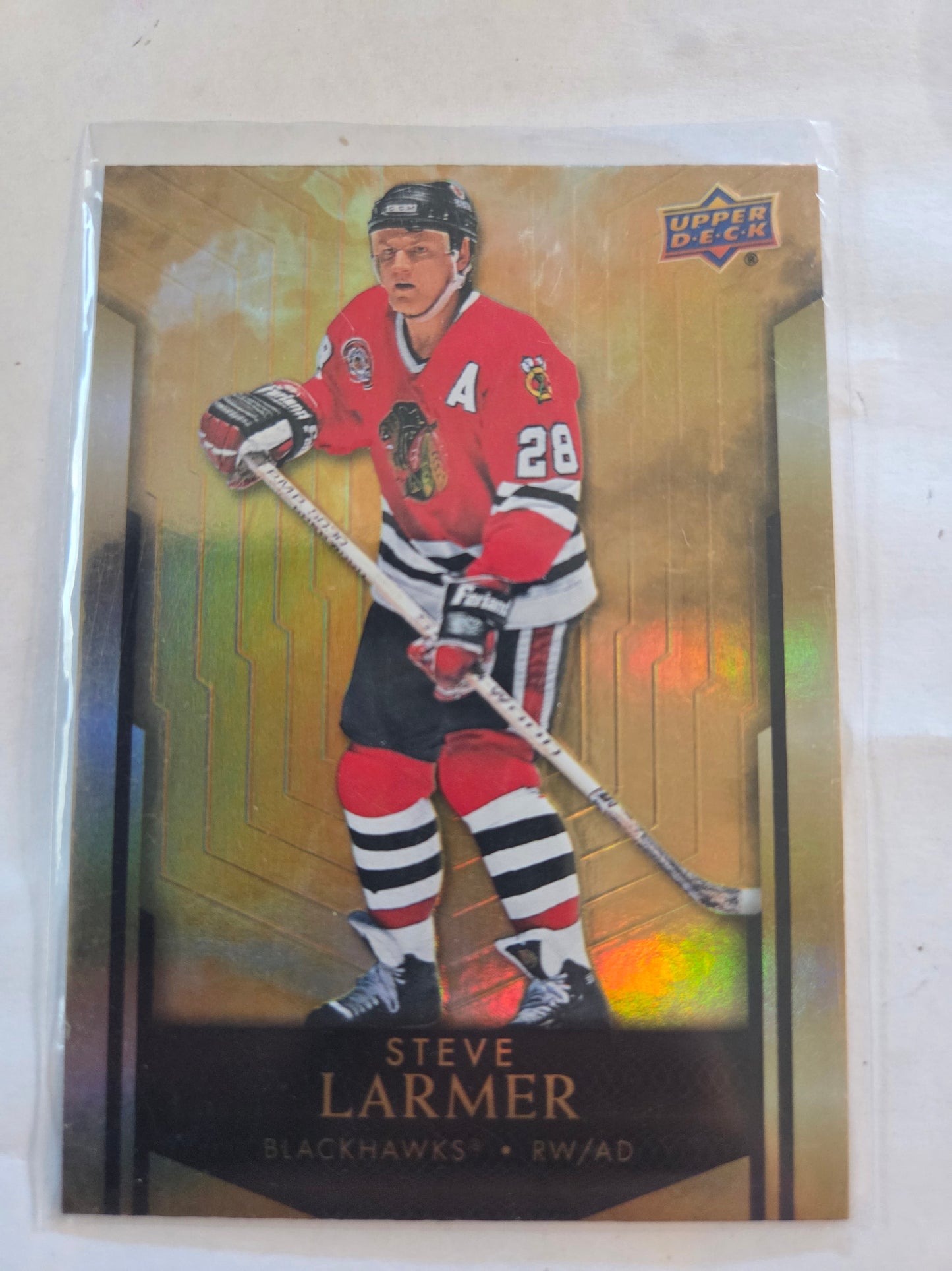 Steve Larmer Tim Hortons Upper Deck #48 [Chicago Blackhawks]