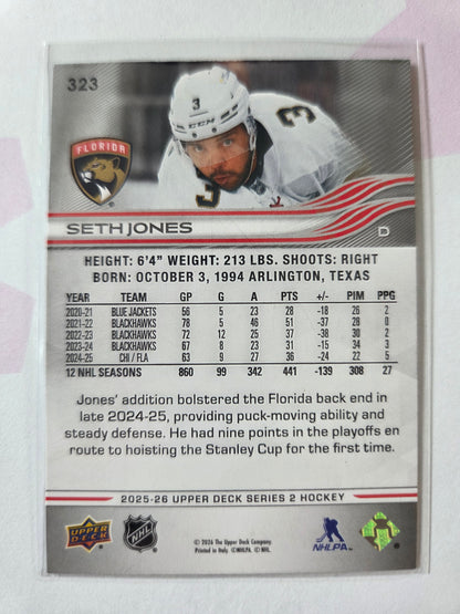 Seth Jones Upper Deck Series 2 #323 [Florida Panthers]