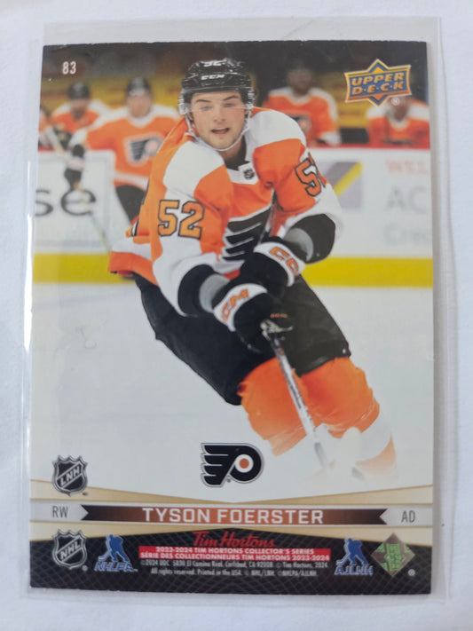Owen Tippett/Tyson Foerster Upper Deck Tim Hortons #83 [Philadelphia Flyers]