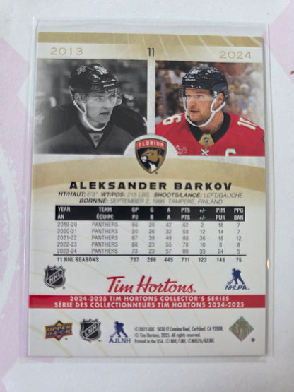 Aleksander Barkov Tim Hortons Upper Deck #11 [Florida Panthers]