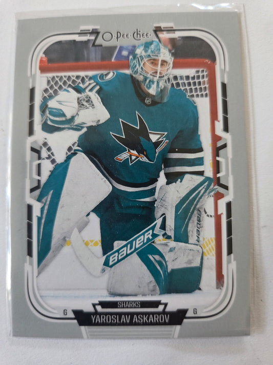 Yaroslav Askarov O-Pee-Chee Hockey #329 [San Jose Sharks]