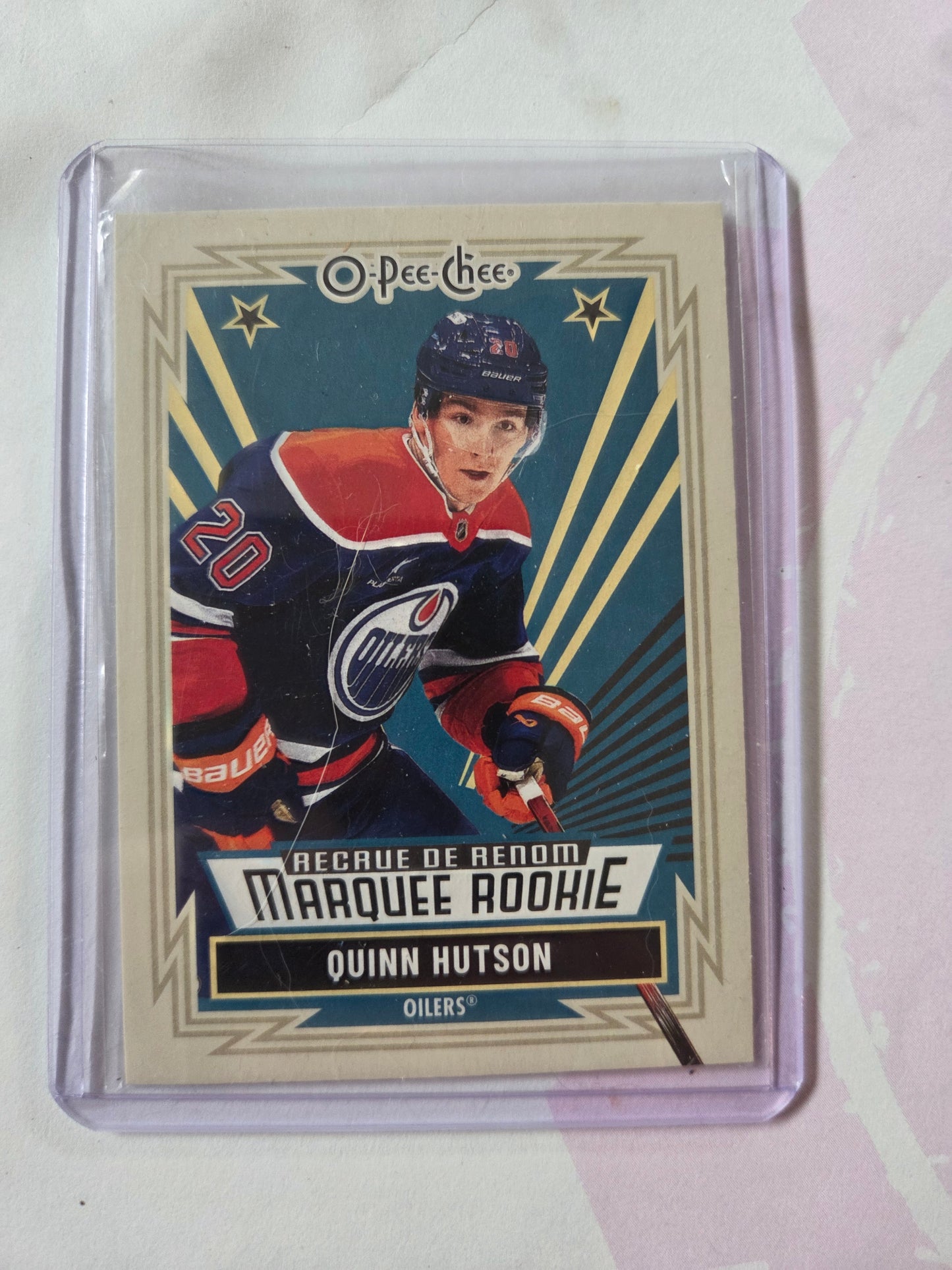 Quinn Hutson O-Pee-Chee Hockey Marquee Rookie #544 [Edmonton Oilers]